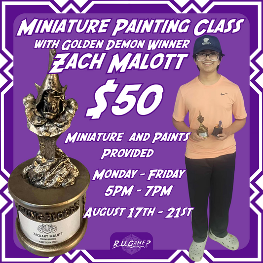 Miniature Painting Class with Zach Malott